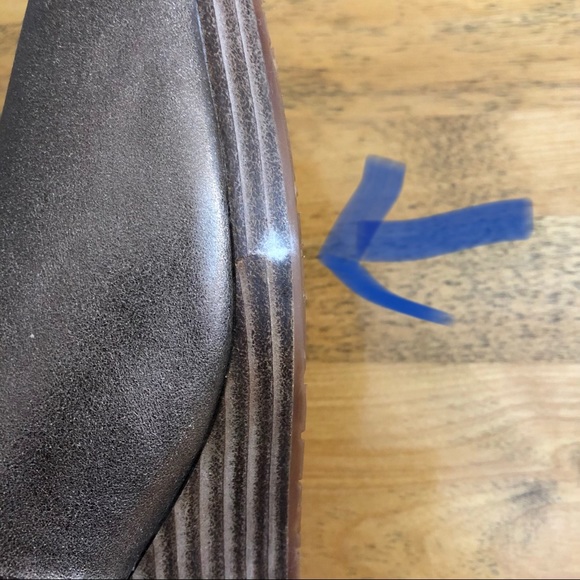 Fossil Open Toe Wedge Heel Bronze Size 11 (runs small fits Women’s size 10) - Picture 9 of 13